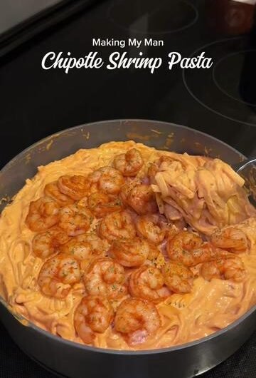 Homemade Chipotle Shrimp Pasta