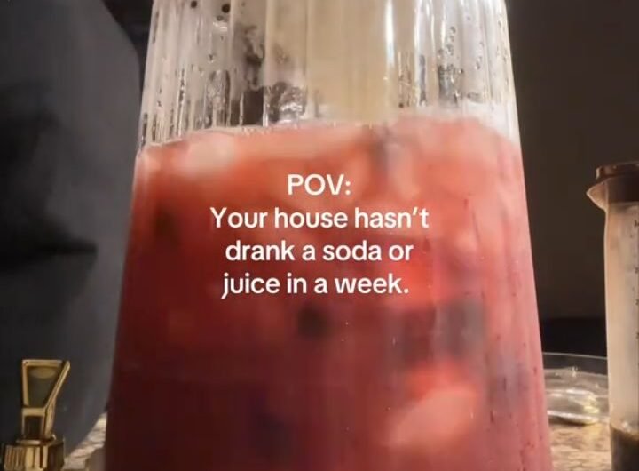 Homemade Raspberry Fruit Tea