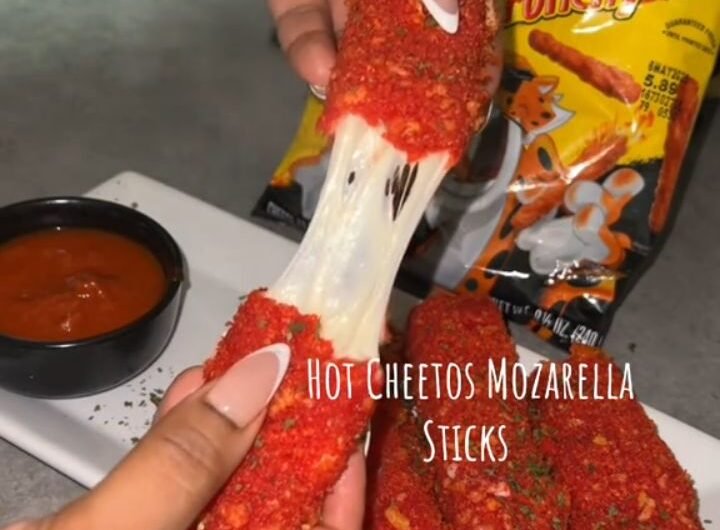 Homemade Hot Cheetos Mozzarella Stick